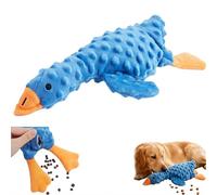 Juguetes para perros para masticadores agresivos, juguetes de dentición para cachorros, juguete de pato para perro, función de ocultación, estimula el interés de las mascotas en jugar (azul)