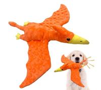 juguetes para perros pterodáctilo acolchados suave peluche mascota masticar chirrio interior exterior pterosaurio diseño juguete golosina cachorro juego masticadores agresivos perros dinosa