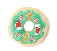 Juguetes para perros que hablan, peluche interactivo con sonido, muñeca de 7 pulgadas con voz, tela navideña para jugar, personaje de pan de jengibre con estilo festivo, regalo para cachorros para el