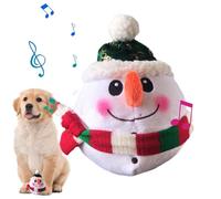 Juguetes para perros que hacen ruido, juguetes para perros en movimiento,Juguete para mascotas muñeco de nieve interactivo móvil hablando juguete para perros | Juguete electrónico polyv