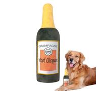 Juguetes para Perros Squeaky - Juego con Forma de Botella de Vino, Juguetes para Masticar Acolchados para Cachorros | para Cachorros, estimulación Mental, Actividad física, enriquecimiento