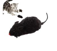 Juguetes para ratones de cuerda,Juguetes para ratas de cuerda | Ratón de peluche de gato para cazar ratones de interior | Juguete falso de cuerda, ratón mecánico, juguete para correr para involucrar a