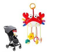 Juguetes para Silla De Coche para Bebés | Accesorios Sensoriales De Sonajero De Peluche para Bebés,Juguete Móvil De Exploración Sensorial con Clip - para Baby Shower Niñas Y Niños De 0A 12 Mese