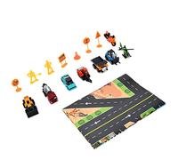 Juguetes para Vehículos de Construcción con Tracción hacia Atrás, Juego de Excavadora de Camión para Niños Divertido y Duradero para Niños, Tiempo de Juego Impulsado por Fricción, Incluye 7