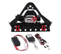 Juguetes Parachoques Rc Para Axial Para Scx10 II III Para Traxxas Para Trx-4 Para Trx4 1/10 Parachoques Delantero Metal Con Luz Cabrestante Coche Trepador Control Remoto Piezas Mejora(Type A)