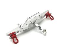 Juguetes Parachoques Rc Para Mn128 MN86 G500 1/12 Metal Front And Rear Bumper With Tow Hook RC Car Upgrade Parts Accessories Modified Replacement(Silver,Front)