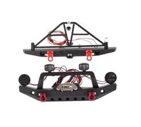 Juguetes Parachoques Rc Para Traxxas Para Trx4 Para Trx-4 Para Axial Para Scx10 II Iii 90046 90047 1/10 Parachoques Trasero Delantero De Metal Con Luz Coche RC Crawler(1 set)