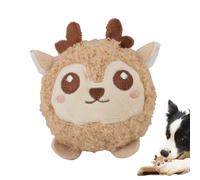 Juguetes pequeños chirriantes para perros, bola suave en forma de animal, juguete masticable para cachorros, para aliviar el estrés, ejercicio, entrenamiento de tirón de guerra, dentición masticadores
