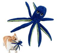 Juguetes pequeños chirriantes para perros | Juguete masticable para perros en forma de pulpo - Muñeca de dentición de cachorro de peluche - para entrenamiento de dentición de tirón de guerra