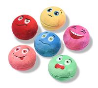 Juguetes Perros Paquete de 6 Juguetes, Pelotas De Rellenas Suaves Chirriantes Interactiva De Juguete para Perros Masticables para Perros Pequeños, Mascota de Tamaño Mediano