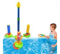 Juguetes Piscina Para Niños Y Niñas,Set Flotante Ajustable Diversión Y Entretenimiento - Juego De Aros Cruzados Para Piscina,Para Verano Natación Exterior Interior Al Aire Libre Playa y Mar Familia Ni