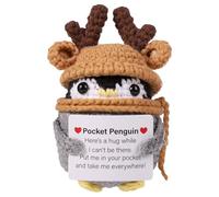 juguetes positivos de ganchillo regalos positivos de ganchillo juguetes de bolsillo abrazo muñecas de Navidad de punto muñecas regalo divertidos juguetes animales de ganchillo regalos positivos para