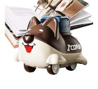 Juguetes Press and Go,Press Go Car Toy | Juguetes para coche para perros Press and Go,Juguetes para niños pequeños, dibujos animados de animales, coche Press and Go para niños pequeños de 3 años o más