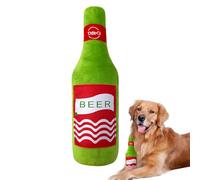 Juguetes que Squeakano Para Perros,Juego Divertido con Forma de Botella de Vino | Juguetes de Peluche para Perros,Para Cachorros Estimulación Mental Actividad Física Enriquecimiento Jaula