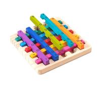 Juguetes Rainbow Stick Apiling - Apilamiento de Bloques de Madera, Actividad de Aprendizaje para niños pequeños | Juguete de construcción sensorial educativa, Juego de Desarrollo temprano p