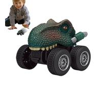 Juguetes recordatorios - Juego educativo de carreras de dinosaurios - Coche deslizante pintado a mano para niños, ideal para niñas, niños, juego al aire libre, interior, casa, escuela, viaje