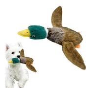 Juguetes rellenos para perros de pato - Fascinación de mascotas, juguete para masticar cachorro | Compañeros interactivos de pato chirriante, peluche, calmante perro de pato para perros de pato