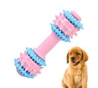 Juguetes resistentes para perros, juguete chirriante indestructible para perros, cepillo de dientes para perros, juguete masticable para cachorros, anillo de dentición y bola antideslizante para
