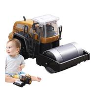 Juguetes Road Round Roller-Juguete de camión de metal de construcción pesada, cepilladora realista realista | Modelo de vehículos industriales para niños de 5 años+, réplica de máquinas de sitio