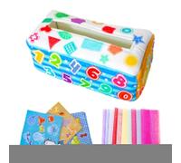Juguetes sensoriales , Bebés Jugar Juguetes Sensoriales, texturizada sensorial para bebés, 0 3 6 9 12 meses Bufandas de juego infantil, de bufanda suave colorida, Regalo de actividades de tracción, Ju