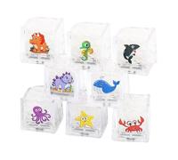 Juguetes Sensoriales De Baño - 8 Piezas De Juguetes Acuáticos Sensoriales para Niños | De Hielo LED, Juego De Baño Impermeable, Diversión Interactiva para Niños Pequeños, Piscina De Ducha,