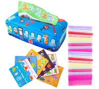 Juguetes sensoriales | Juego para bebés y niños pequeños | de bufanda suave colorida, juguetes educativos, juguetes arrugados para 3 6 9 12 meses niños pequeños recién nacidos regalo