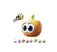 Juguetes sensoriales para ansiedad con frutas y verduras, lindos juguetes esponjosos de frutas y verduras con ojo que se estalla, rellenos de cesta de Pascua, alivio del estrés para niños y adultos