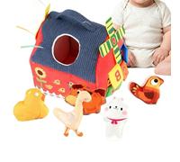 Juguetes Sensoriales para Juegos de Aprendizaje Temprano Y Motricidad Fina, Juguetes Peluche Animales Granja Sonoros, para Niños Y Niñas Navidad Pascua Cumpleaños Shower Regalos Guardería Casa Escuol