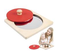 Juguetes Sensoriales Para Niños - Bloque De Haya Pulida, Lente Focal Portátil | Gadgets Con Movimiento Giratorio, Juguete Reflectante Para El Descubrimiento De Niños, Estudiantes, Niños En Edad