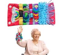 Juguetes sensoriales para pacientes con Alzheimer para terapia y alivio de la ansiedad, demencia autista, juguete sensorial para brazo, muñeca (rojo + gris)