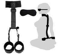 Juguetes sexuales Bondage BDSM Set de ataduras Juguetes sexuales para mujeres y hombres Correas sexuales ajustables desde el cuello hasta las muñecas Esposas Hebillas universales Cierres