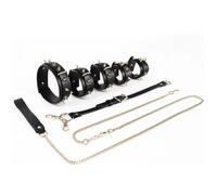 Juguetes Sexuales Exóticos Estilo Punk De Cuero De Vaca Para Mujeres,Conjunto De Bondage Sexy,Mordaza,Látigo,Juguetes Sexuales Eróticos,Juego De Entrenamiento De Esposas Sexuales Con Espalda Inver