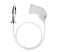 Juguetes sexuales for parejas, urinario for orinar, vaina del pene que fluye hacia la boca, catéteres, Dispositivo de Castidad, jaula, esclavitud Sexual, Irritatio(With Anal plug 2)