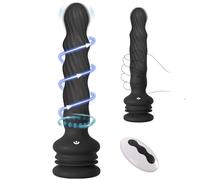 Juguetes sexuales para adultos masculinos anales - masajero de próstata vibrante giratorio para hombres y mujeres para parejas, vibrador de consolador anal de control remoto con succión
