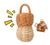 Juguetes Sonajeros Bebé | Sonajas De Campana De Ratán Juguetes Calmantes | Juego Sensorial Desarrollo Seguro Natural Para Bebés | Para Casa Cuna Pascua Navidad