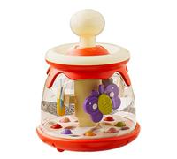 Juguetes spinner de succión para bebés - Juguete giratorio para bebé de prensa de 20,3x15x15cm | Aprendizaje temprano, carrusel con rotaciones atractivas, presione para girar la bola rebotante, cúpula