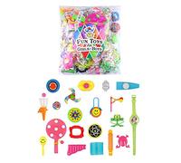 Juguetes y Accesorios para Bolsas de cumpleaños o piñatas, 100 Unidades para Niños y Niñas.