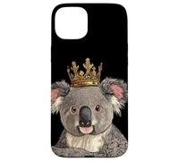 Juguetón Koala King para una declaración divertida y amantes del reino Carcasa para iPhone 15 Plus
