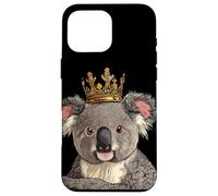 Juguetón Koala King para una declaración divertida y amantes del reino Carcasa para iPhone 16 Pro Max