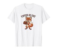 Juguetón Occidental Yippee-KI-Yay Cartoon Fox Treasure I Camiseta