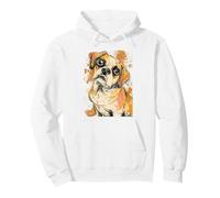 Juguetón Puggle Beagle Pug Mix Sketch Style Diseño de Perro Sudadera con Capucha
