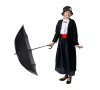 Juguetutto - Disfraz Mary Poppins Nanny para niña (7-9 años)