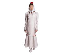 Juguetutto - Vestido Chulapa Blanco con lunar rojo mujer (M)