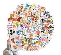 Juguta 100 Stickers, Pegatinas Infantiles, Stickers Animales Kawaii Cute, Pegatinas Animales Para Niños, Stickers Decorativos Infantiles, Calcomanías Alegres, Para Ordenador Portátil, Laptop
