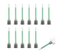 JUGUTA 12 Boquillas Mezcladoras Estáticas, Mezcladores Estáticos, Boquilla Mezcladora, Pegamento 2K, Boquillas Mezcladoras, Puntas De Mezclador, Boquillas Mezcladoras 1:1, Para Pegamento De Plástico