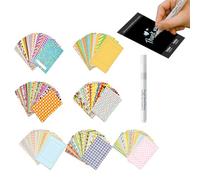 JUGUTA 140 Pegatinas de Fotos con Rotulador Acrílico, Marcos de Fotos Coloridos, Marcos de Papel, Pegatinas de Marco de Película Fotográfica, Compatibles con Instax Mini 9 8 7S 70 26 50S 90 40 11 12