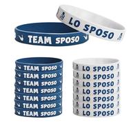 JUGUTA 18 Piezas Gadget Despedida De Soltero Hombre Pulsera De Silicona Para Hombre Novio Futuro Y Amigo Del Novio Accesorios Azules Para Fiesta De Boda Y Compromiso