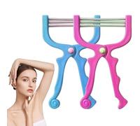 JUGUTA 2 Pcs Depilador Facial Muelle,Manual Depiladora Facial Mujer,Resorte De Acero Inoxidable Herramientas De Depilación,Con Hilo Rodillo Vello Resorte,Para Suministro Eliminación Vello Facia