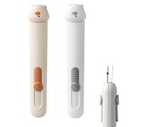 Juguta 2 Piezas 3-en-1 Enhebrador de Agujas Automático y Descosedor, Herramienta para Máquinas de Coser y Costura Manual, Ideal para Personas Mayores, Amantes de la Costura y Proyectos DIY