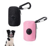 JUGUTA 2 Piezas Dispensador Bolsas Caca Perro Porta Bolsas Caca Perro Porta Sacos De Excrementos Soporte Para Sacos Can Portátil Dispensador De Contenedores Para Excrementos Para Exteriores